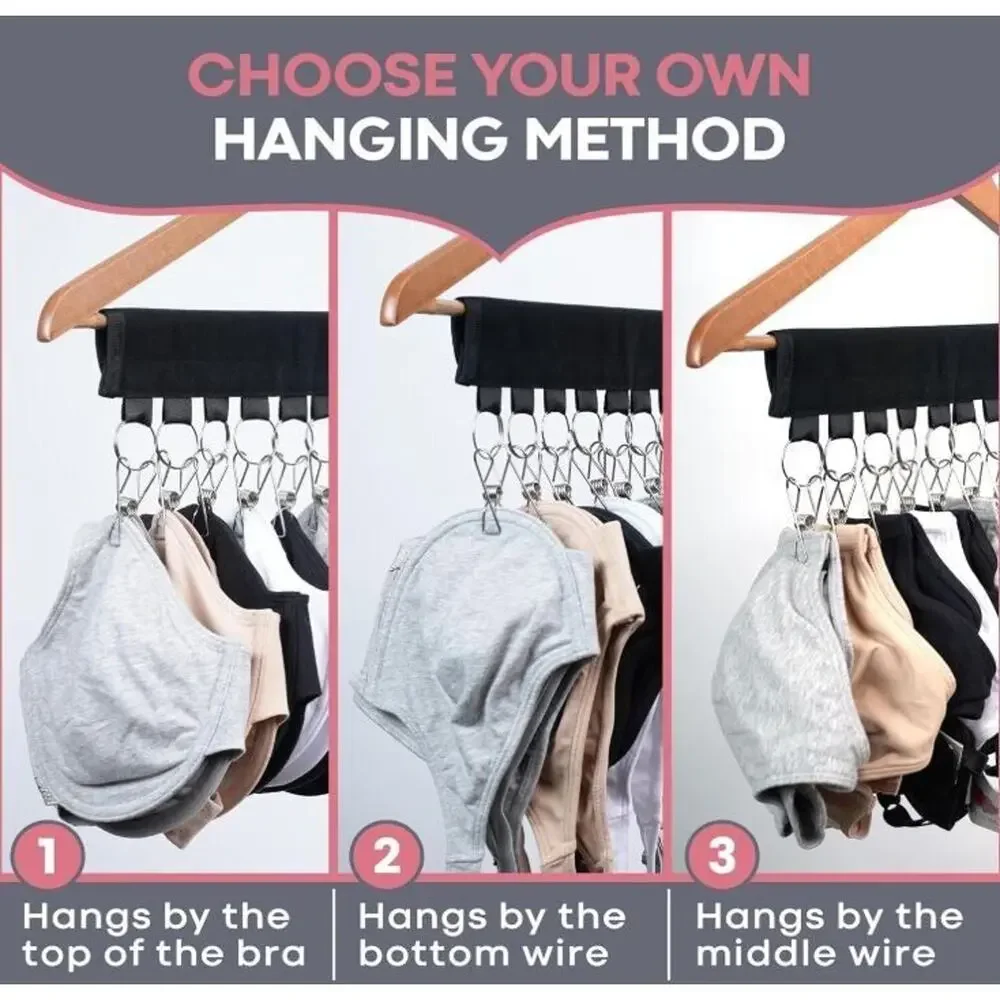 LOKI-ESSENTIALS BRA/Belts/Scarf/Hats/Socks Organizer Hanger Attachment--2 pack